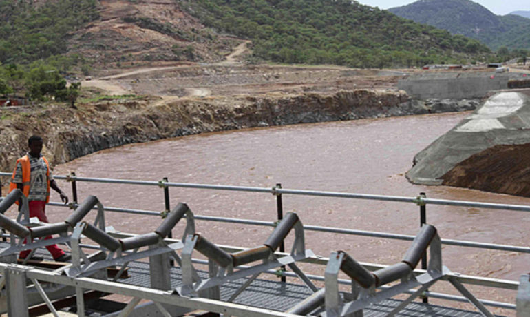 In Ethiopia the largest super dam in Aswan