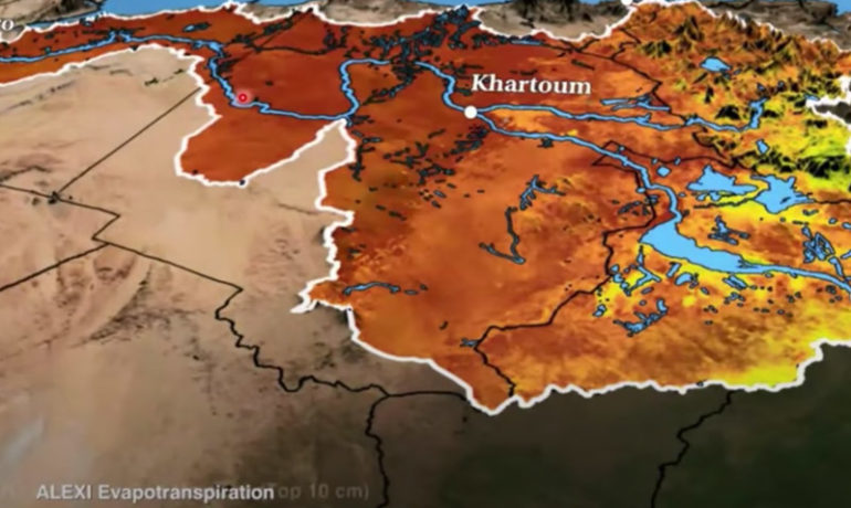 River basin delineation based on NASA digital elevation data